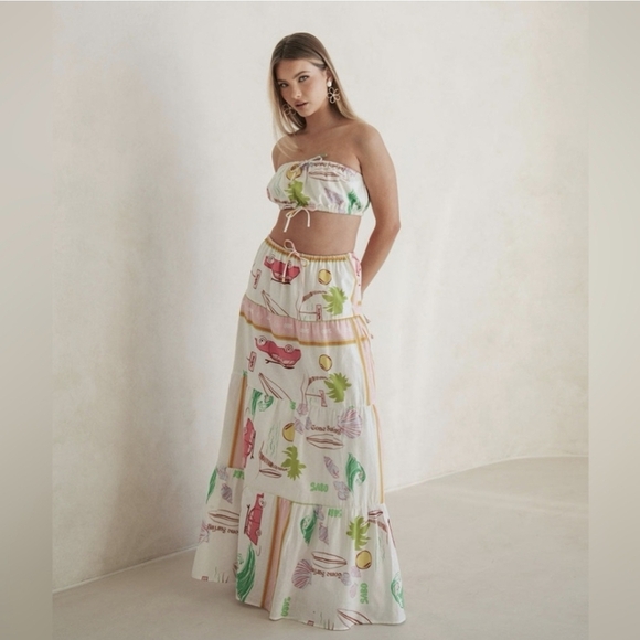 Sabo Skirt Dresses & Skirts - Sabo Skirt Aviva Scarf Calypso Skirt